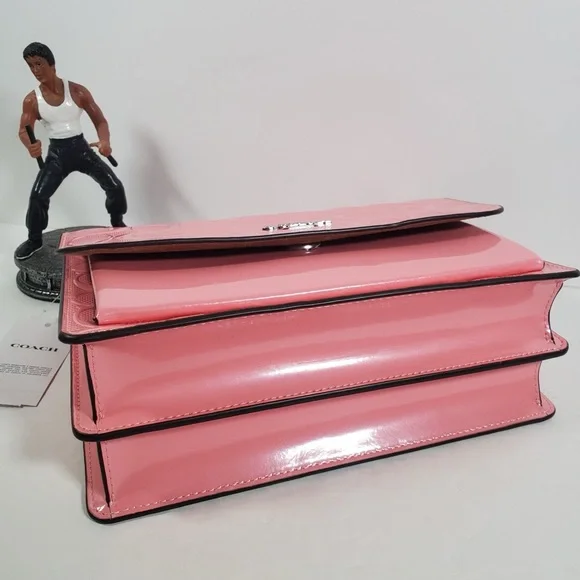 NWT Coach Klare Crossbody Bag In Signature Leather CDA97 Silver/pink - Picture 6 of 10